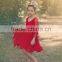 Little Girls Boutique Girls Red Lace Christmas Dress Twirl Spring Holiday Princess Dress Ruffle Sleeve Dresses