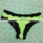 2017 sexy hot selling transparent panty with lace ladies panty brand names