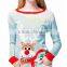 high quality Christmas reindeer knitting pattern pullover sweater jumper for wholesale