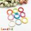 40mm Non-Toxic Multiple Colors Infant Play Circle Plastic Ring Teether