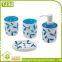 Cheap 3D Tree Leaves Pattern Family Hotel Cute Bathroom Sets For Gift