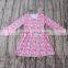 2016 Yawoo Doll Collar Polka Dots Cotton Sequin Tunic Dress Collar Frock Design for Girls