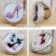 Double Sides (One is Normal,Another is Magnifying)Portable Foldable Pocket Metal Makeup Compact Mirror Woman Cosmetic Mirror