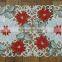 4PCS Holiday Christmas Embroidered ivory Placemats 12x18" ivory Gold, Set of 4 Pieces