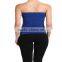 BASIC Layering Stretch PLAIN Strapless TUBE TOP Seamless Sleeveless Tee-7