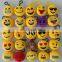 Chinese factory wholesale 6cm mini whatsapp plush emoji keychain pillow