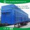 Strong Box Utility Trailer With Corrugated Steel Plate Or Flat Type Steel Plate Box Shell Box Trailer