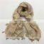 wholesale new fashion plaid long scarves spring woman cotton stoles shawls