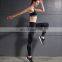 Women Trousers Striped Stitching Slim Fitness Exercise Leggings