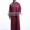 High quality cotton fabric arabic thobes long men Islamic thobe,latest design men's abaya