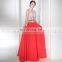 Wholesale Beaded Chiffon Two Piece Prom Dress Plus Size Prom Dresses LX371