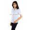 Blue linen shirt for girls
