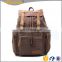 Top Quality Unisex Factory Price Outdoor Laptop Canvas Backpack Casual Daypacks Bookbags Genuine Leather Backpack