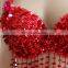 YD-063 Austrial best selling long sequins tassel belly dance bra with rings