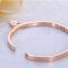 Gold Rose Gold Silver Vacuum PVD Plating 316L Stainless Steel Bracelets Bangles For Men Womens