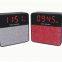 T1 new mesh gift bluetooth stereo portable wireless band time alarm clock TF card mini bluetooth speaker