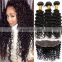 Deep Curl Virgin human hair bundles brazillian hair bundles with closure best selling human hair weave