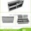 Wall mounted hotel paper holder for twin rolls