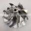 B03G reverse 6+6 blades 57.00/71.00mm high performance turbo billet/milling/aluminum 2618  compressor wheel