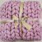 100% cotton knit baby blanket 7lbs Custom Knit Weighted Blanket Wool For Baby Adults