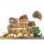 New type fun children outdoor wooden playground big slides for sale