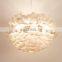 Feather Shade Chandelier Lighting White Indoor Ceiling Hanging Pendant Lights