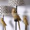 parrot shape gold bird animal statue decoration small resin vintage american desk lamps for gift