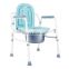 adjustable folding disabled commode toilet chair aluminum frame matt oxidation commode chair