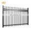 galvanised powder coated black commercial steel fence iron fence panels