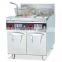 Free standing commercial Double tank electric deep fryer for fried chicken