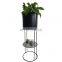 Home Decor Church Metal Flower Pot Stand Iron Decorative Double Layer Plant Shelf For Dining Room
