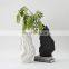 Simple Nordic Designed Geometry Color Glazed Ceramic Indoor Table Decoration Flower Vase