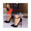 High Heel Ankle Strap  Patent Material Buckle Summer New Women Thick Heel Sandals Large Size Women Shoes