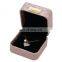Factory Wholesale Pu Leather Brown Color Custom Jewelry Ring Boxes