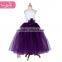 New design tulle purple dress for girls