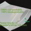 Biodegradable matte ziplock OEM waterproof bag zipper compostable zip packing bag for clothing apparel packing