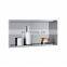 chrome 304 stainless steel recessed shower niches shelves for Hotel Bathroom bathtub wall metal luxury niche