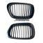 Matt Black Single Line Car Front Black Wide Kidney Grille Grill for BMW E39 5 Series 1997 -2002 2003