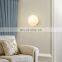 New Circular Marble Wall Lamp Sconce Living Room Bedroom Wall Lights Indoor Decor E14 Bulb Light
