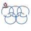 Moderate Price Metal Keychain Stainless Steel Wire Lock Screw Key Ring designs With Screw