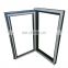 European Style Customized Standard Size glass Aluminium tilt and turn windows for commercial