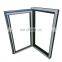 European Style Customized Standard Size glass Aluminium tilt and turn windows for commercial