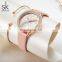 SHENGKE Elegant Woman Watches K0146L Romantic Girls Watch Wrist Shining Diamond Bezel Handwatch