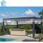 3*4m Luxury Garden Patio Aluminum Pergola Gazebo With Retractable Curtains