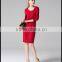 Special design chashmere sweater round collar sweater with buttons on back for girls