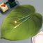 Christmas Wedding Dining Decoration Table Mat EVA decoration Heat Insulation Waterproof Simulated Banana Leaf Shape Placemat