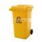 240L Plastic Dustbins Rubbish Garbage Recycle Waste Bin Wholesale En840 Outdoor Rolling Cover Type Free Printing HDPE All-season