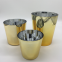 Handmade Gold Silver Plated Glass Ice Bucket Colored Champagne Wine Bottle Set