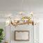 luxury dining room modern bird glass chandelier pendant lamp tree branch chandelier