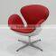 relica FRP fabric Swivel /lifting swan chair with stainless steel base designed by Arne Jacobsen